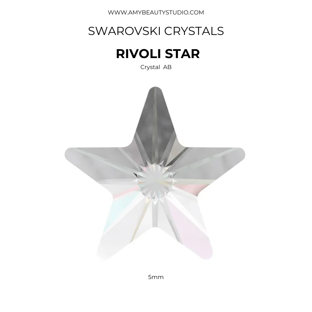 Pack 10 estrellas de punta SWAROVSKI® - Crystal AB