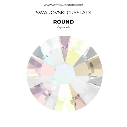 Cristales SWAROVSKI® 2058 redondos - Crystal AB