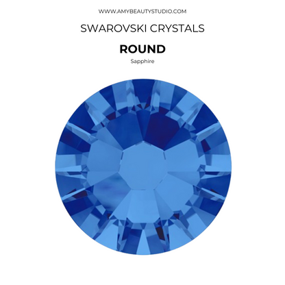 Cristales SWAROVSKI® 2058 redondos - Sapphire