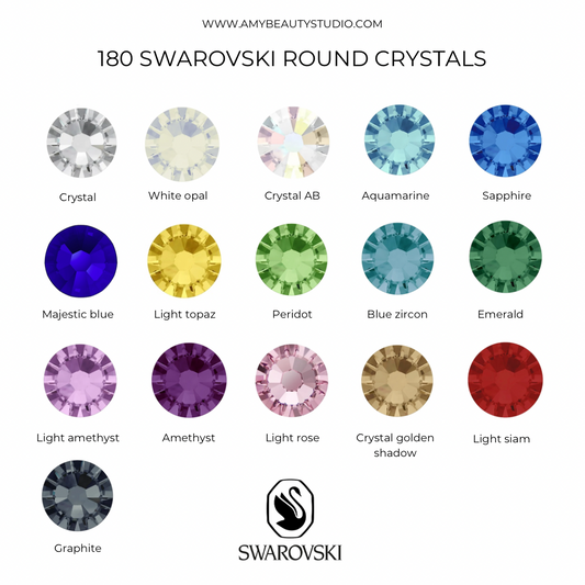 180 cristales SWAROVSKI® - Todos los colores