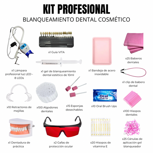 Kit profesional de blanqueamiento dental cosmético